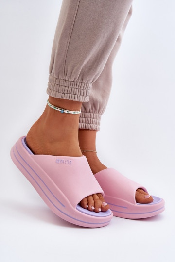 naiste plätud platvormiga Big Star NN274A035 Tumeroosad värvi 2