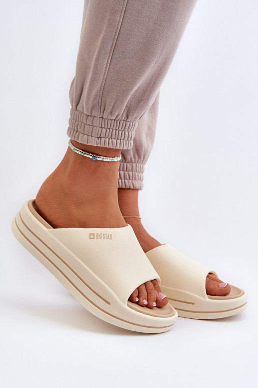 naiste plätud platvormiga Big Star NN274A034 beeži värvi