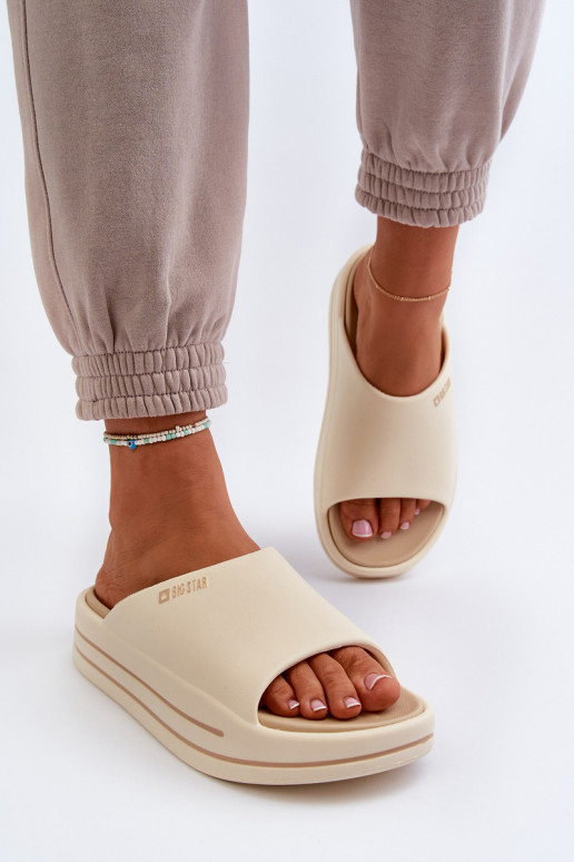 naiste plätud platvormiga Big Star NN274A034 beeži värvi
