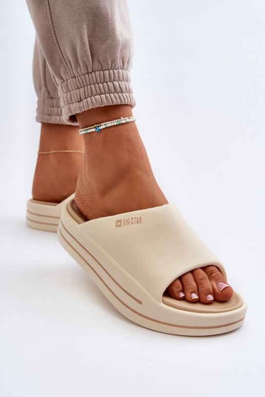 naiste plätud platvormiga Big Star NN274A034 beeži värvi