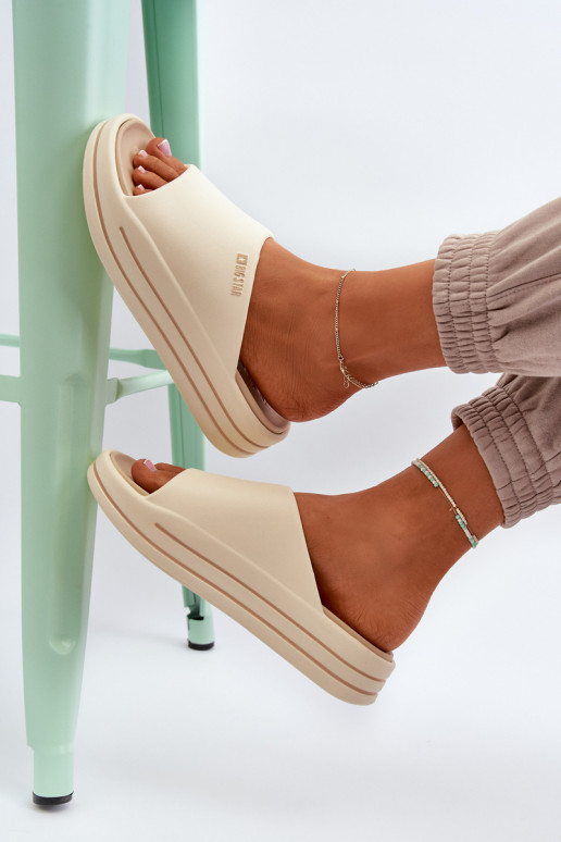 naiste plätud platvormiga Big Star NN274A034 beeži värvi