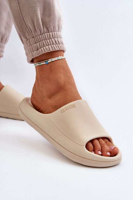 Valgus naiste plätud Big Star NN274A040 beeži värvi