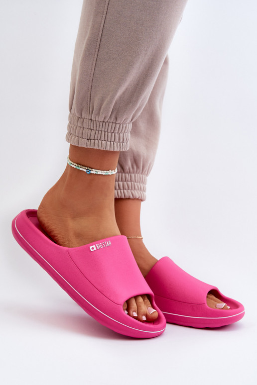 Valgus naiste plätud Big Star NN274A041 tumeroosad värvi