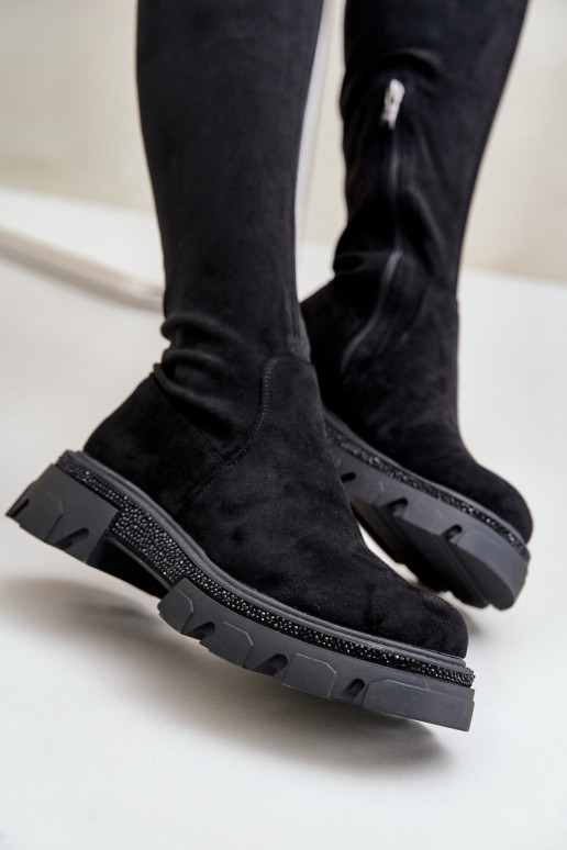 Naiste kõrged saapad üle põlve eko...