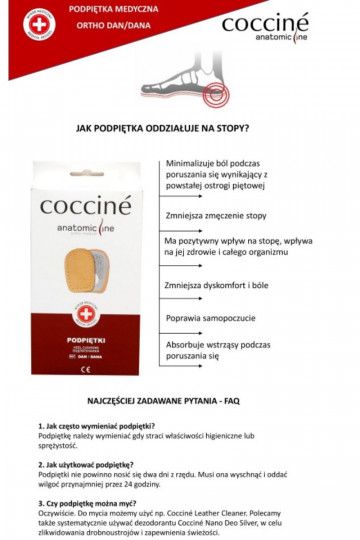 COCCINE ORTHO DAN kontsad tepitud kandade jaoks 2