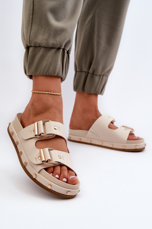 naiste plätud platvormiga Big Star NN274083 beeži värvi