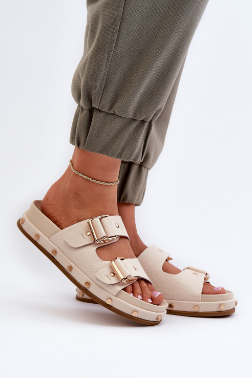 naiste plätud platvormiga Big Star NN274083 beeži värvi