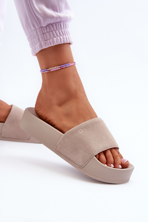 Pealiste omad Plätud platvormiga seemisnakhsed Big Star NN274A671 beeži värvi