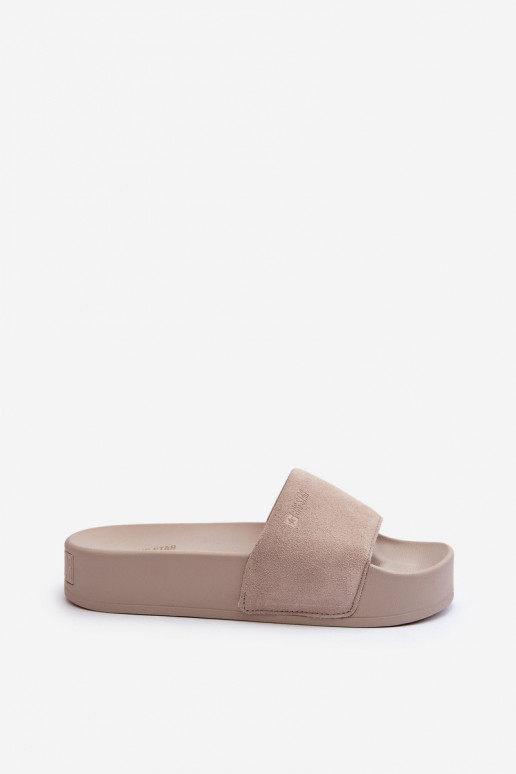 Pealiste omad Plätud platvormiga seemisnakhsed Big Star NN274A671 beeži värvi