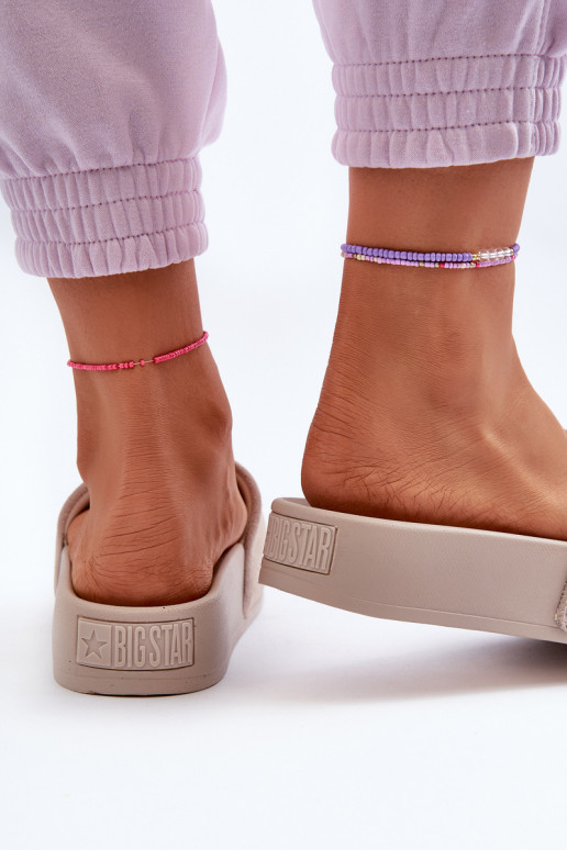 Pealiste omad Plätud platvormiga seemisnakhsed Big Star NN274A671 beeži värvi