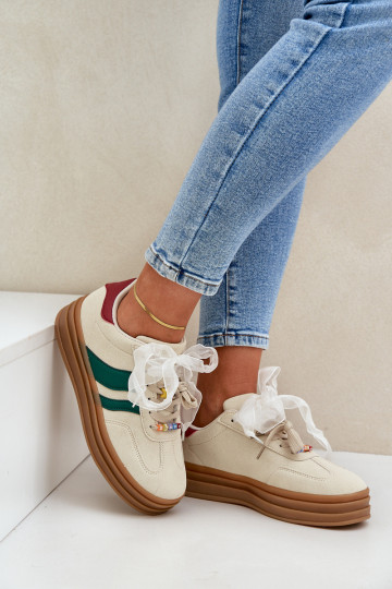 Sneakers tüüpi jalanõud Pealiste omad Z Przypinkami beeži värvi Jariana 2