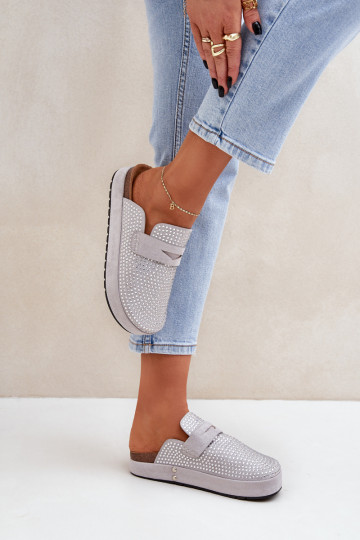 naiste plätud Kaunistustega Cyrkoniami platvormiga Halli värvi Deorani 2