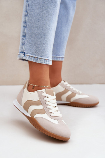 Kingad Sneakers Pealiste omad eko-nahast beeži värvi Sellel onretina