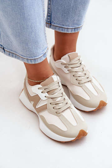 spordijalatsid Sneakers tüüpi jalanõud Pealiste omad beeži värvi Britma 2