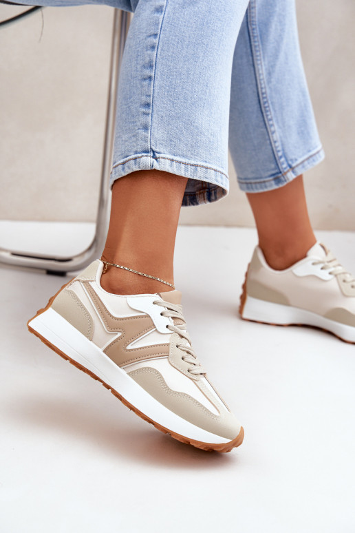 spordijalatsid Sneakers tüüpi jalanõud Pealiste omad beeži värvi Britma spordijalatsid Sneakers tüüpi jalanõud Pealiste omad beeži värvi Britma