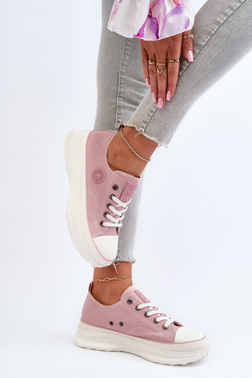 Pealistesaapad Sellel onssiivsel tallal Big Star NN274129 Tumeroosad värvi Pealistesaapad Sellel onssiivsel tallal Big Star NN274129 Tumeroosad värvi