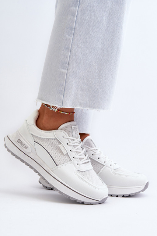 Sneakers tüüpi jalanõud Pealiste omad Big Star NN274A089 valget värvi Sneakers tüüpi jalanõud Pealiste omad Big Star NN274A089 valget värvi