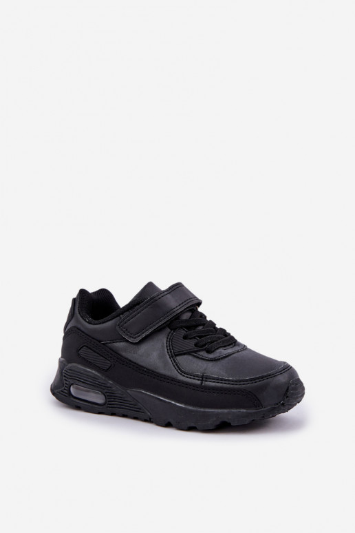 Sneakers tüüpi jalanõud Laste jalanõud krõpsudega kinnitatav mustad Krissandra