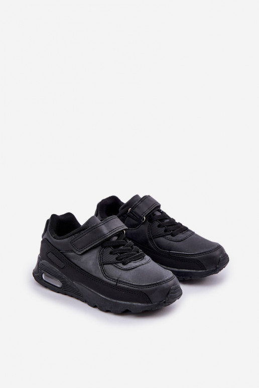 Sneakers tüüpi jalanõud Laste jalanõud krõpsudega kinnitatav mustad Krissandra