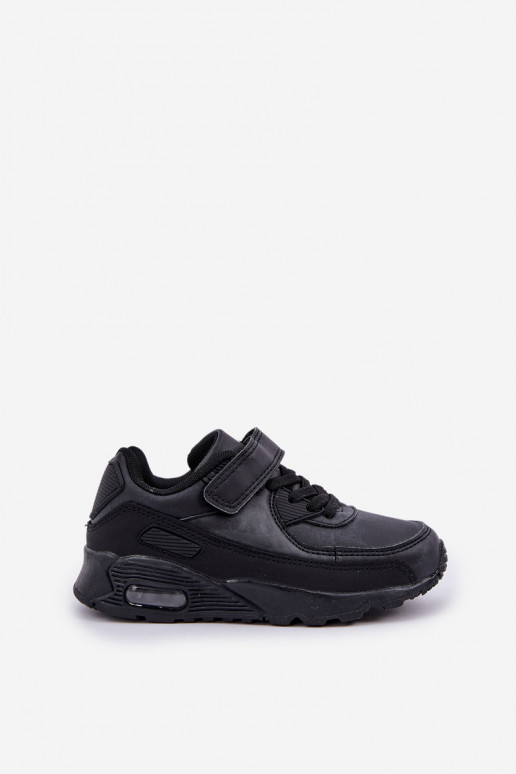 Sneakers tüüpi jalanõud Laste jalanõud krõpsudega kinnitatav mustad Krissandra