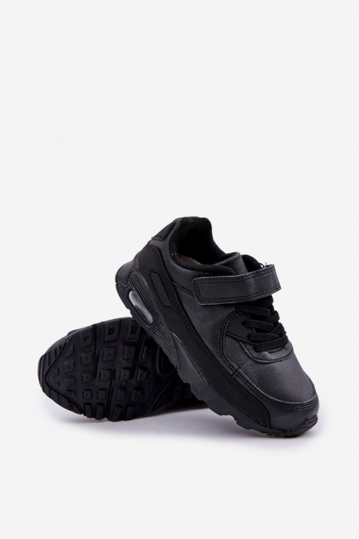 Sneakers tüüpi jalanõud Laste jalanõud krõpsudega kinnitatav mustad Krissandra
