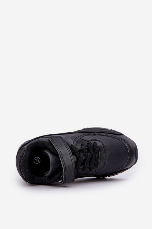 Sneakers tüüpi jalanõud Laste jalanõud krõpsudega kinnitatav mustad Krissandra