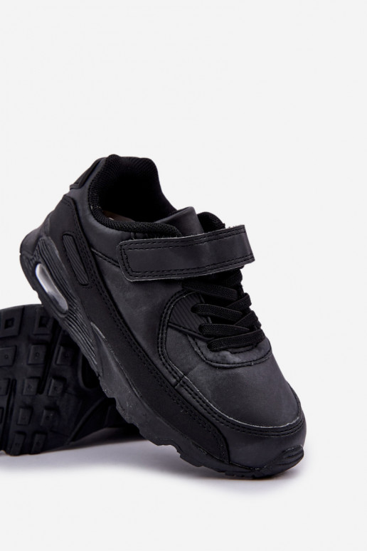 Sneakers tüüpi jalanõud Laste jalanõud krõpsudega kinnitatav mustad Krissandra
