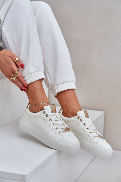 Pealiste omad Sneakers tüüpi jalanõud Big Star NN274211 valget värvi Pealiste omad Sneakers tüüpi jalanõud Big Star NN274211 valget värvi