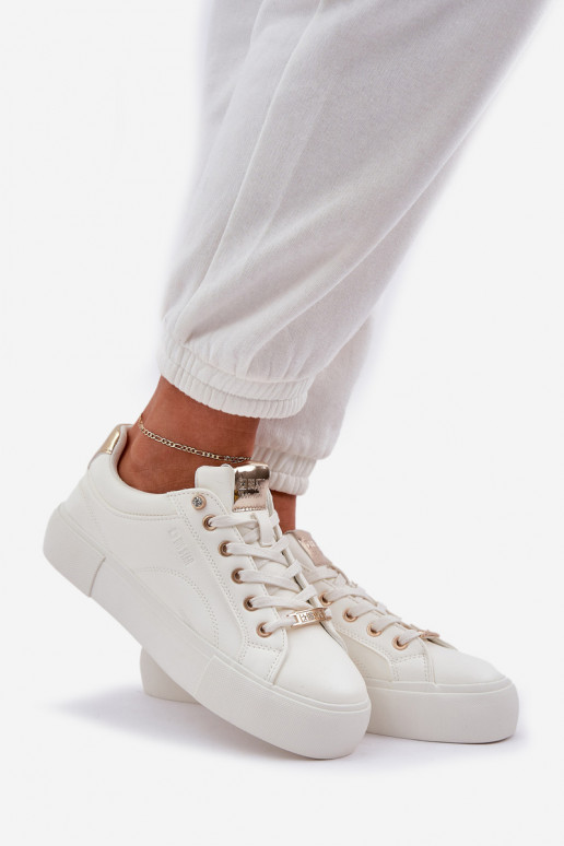 Pealiste omad Sneakers tüüpi jalanõud Big Star NN274211 valget värvi Pealiste omad Sneakers tüüpi jalanõud Big Star NN274211 valget värvi