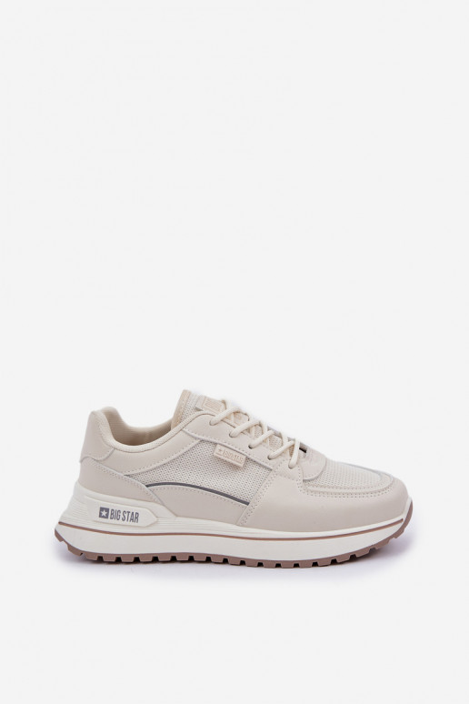 Sneakers tüüpi jalanõud Pealiste omad Big Star NN274A088 Elevandiluu värvi Sneakers tüüpi jalanõud Pealiste omad Big Star NN274A088 Elevandiluu värvi