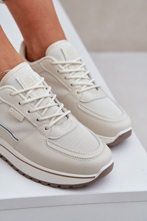 Sneakers tüüpi jalanõud Pealiste omad Big Star NN274A088 Elevandiluu värvi Sneakers tüüpi jalanõud Pealiste omad Big Star NN274A088 Elevandiluu värvi