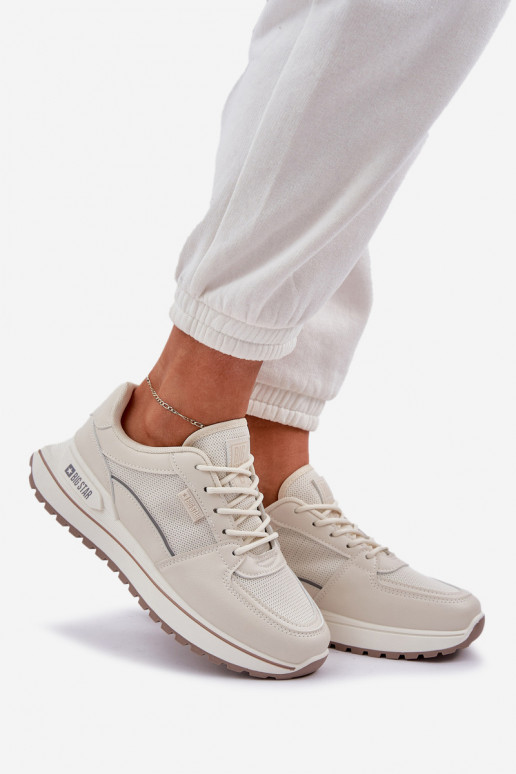 Sneakers tüüpi jalanõud Pealiste omad Big Star NN274A088 Elevandiluu värvi Sneakers tüüpi jalanõud Pealiste omad Big Star NN274A088 Elevandiluu värvi