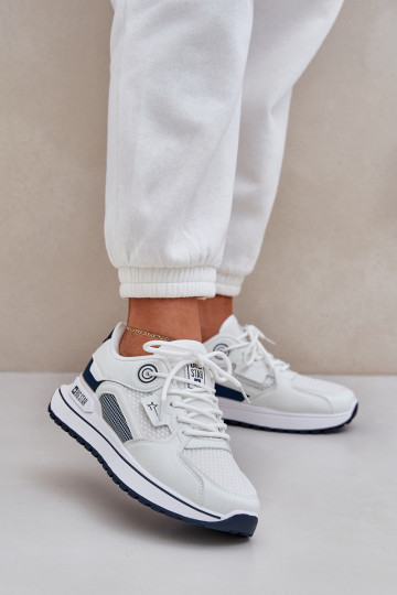 spordijalatsid Sneakers tüüpi jalanõud Pealiste omad Big Star NN274A103 HI-POLY SYSTEM Valget-tumesinist värvi 2