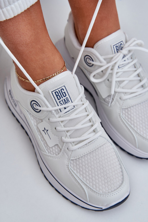 spordijalatsid Sneakers tüüpi jalanõud Pealiste omad Big Star NN274A103 HI-POLY SYSTEM Valget-tumesinist värvi