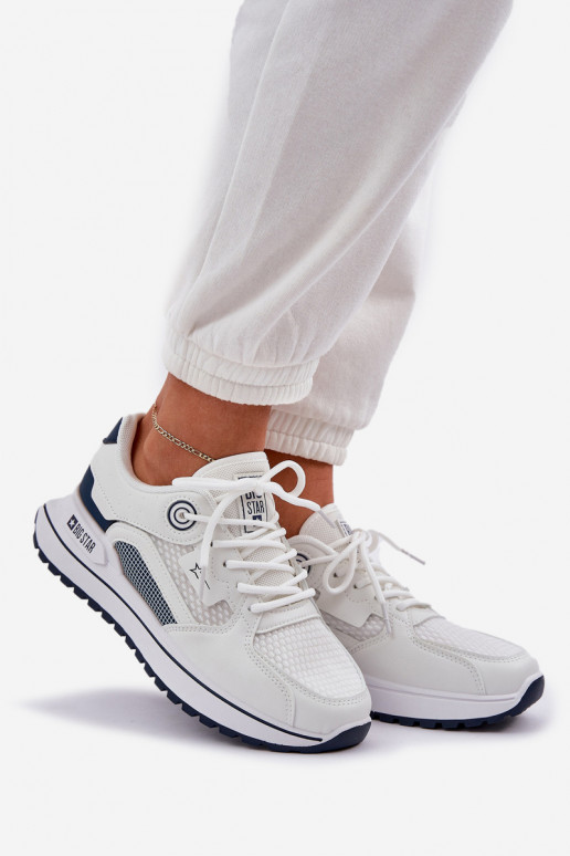 spordijalatsid Sneakers tüüpi jalanõud Pealiste omad Big Star NN274A103 HI-POLY SYSTEM Valget-tumesinist värvi