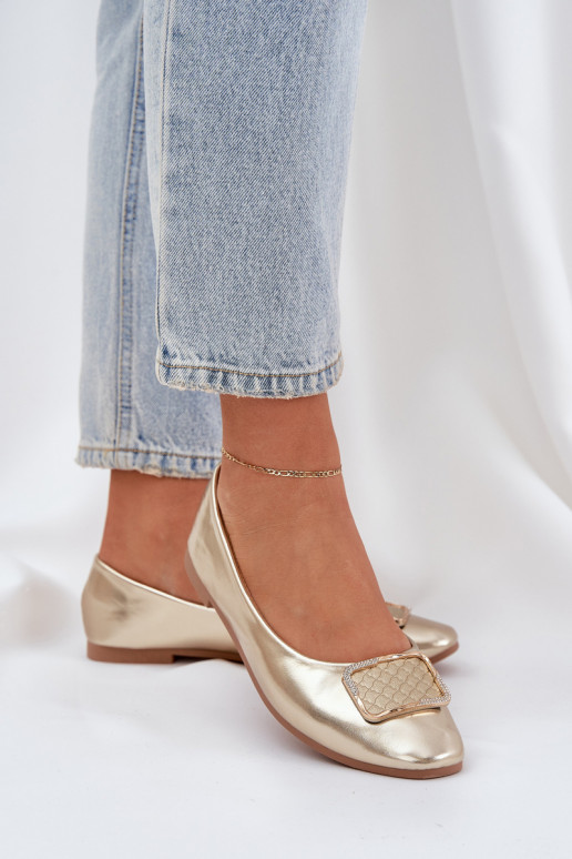 Eko Baleriinad kaunistustega Kuldset värvi Tulnelia