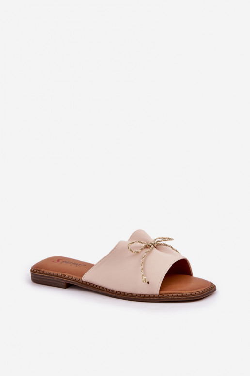 Plätud Lameda talla peal kaunistustega Kokardką beeži värvi Deonelis