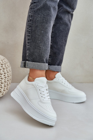 Kingad Sneakers eko-nahast platvormiga valget värvi Dorreia 2