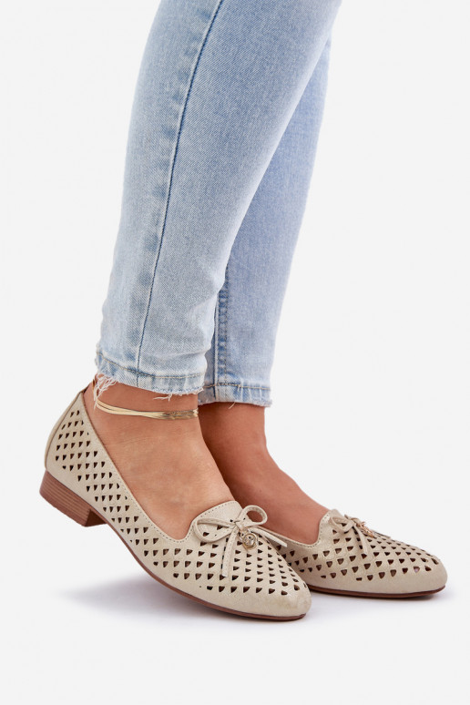 Ažuursed baleriinad lipsukesega Eko Pealhk Kuldset värvi Relabra