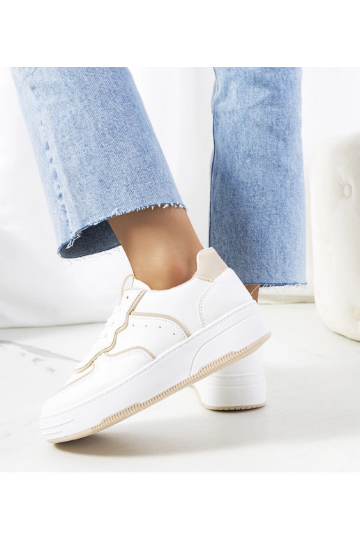 Valged ja beežid naiste tossud Bieke