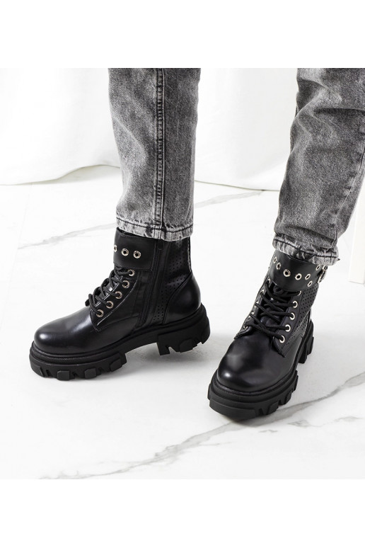 Mustad poolsaapad Rubeo trapetsist...