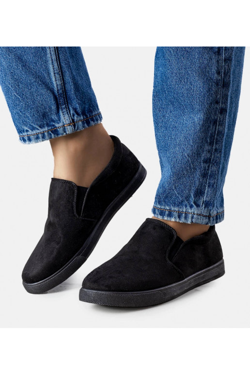 Mustad öko-seemisnahast tossud Leroy