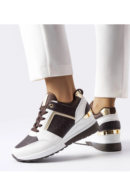 Pruunid ja valged Desche wedge tossud