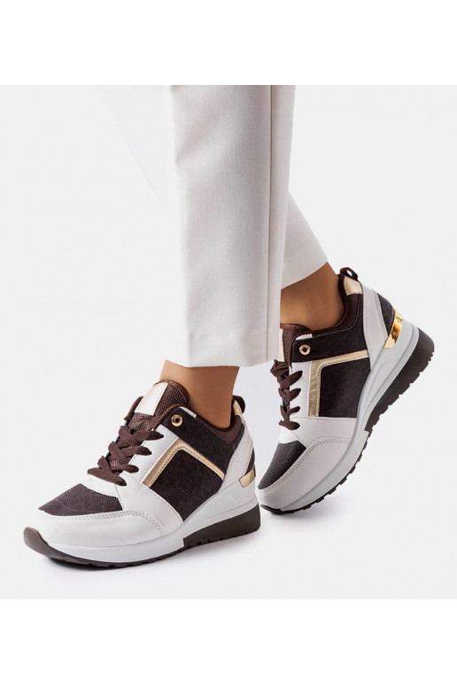 Pruunid ja valged Desche wedge tossud