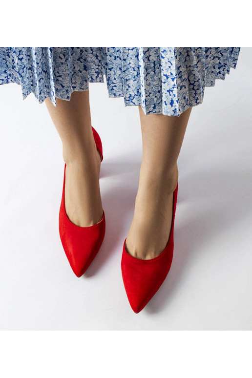 Sargent punased plokk-kontsaga pumbad