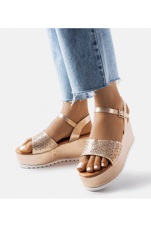 Kuldsed Openwork Sandaalid Stockton