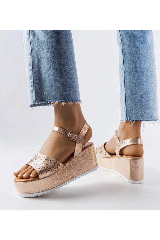 Kuldsed Openwork Sandaalid Stockton