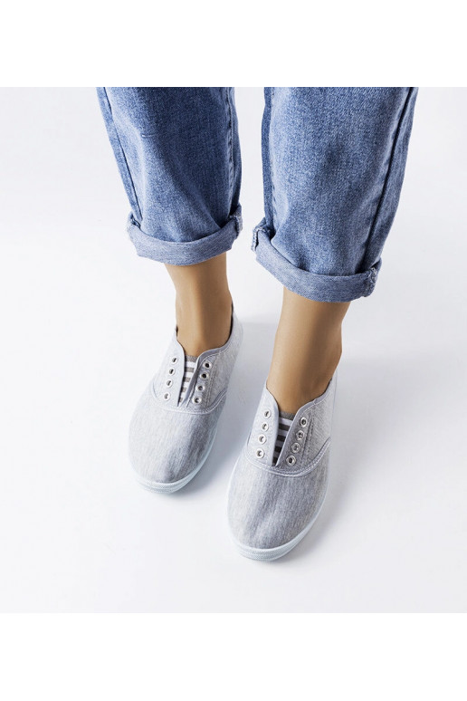 Vilma Grey Fabric Slip-On tossud