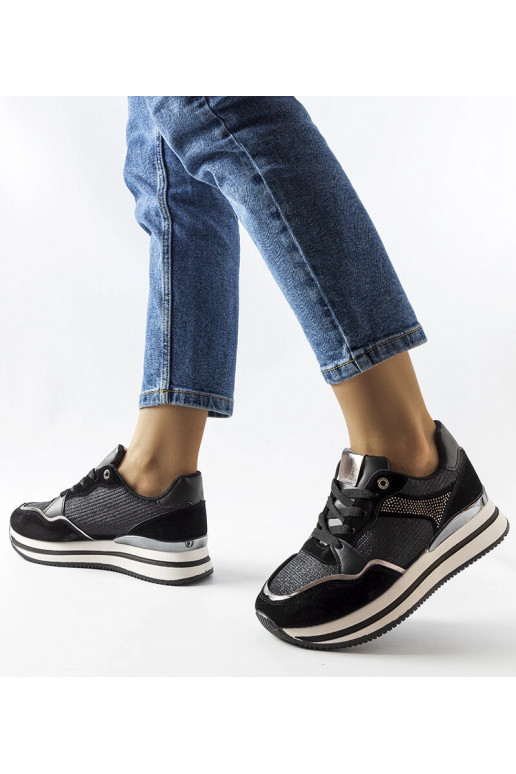 Mustad läikivad Enola tossud Mustad läikivad Enola tossud