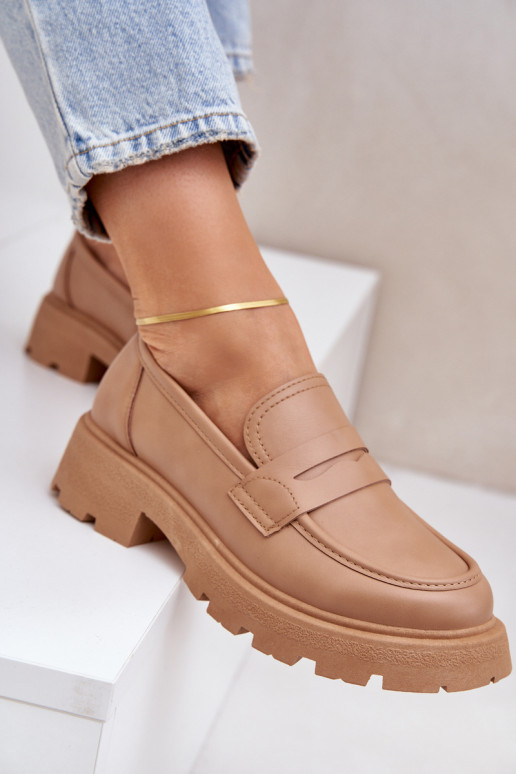 naiste mokassiinid eko-nahast beeži värvi Sendall